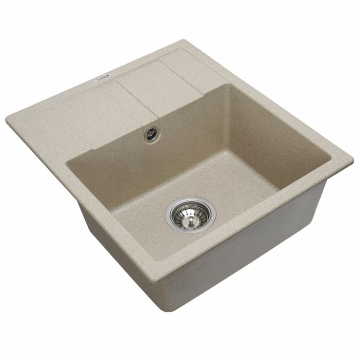 Гранитная мойка для кухни Platinum 5851 ARIA матовая Сафари, R
