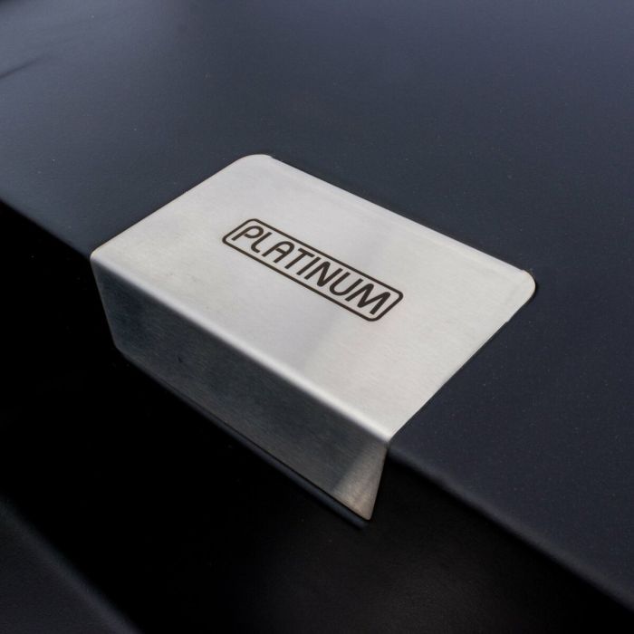Гранитная мойка для кухни Platinum 8650 DIAMOND матовая (черная)