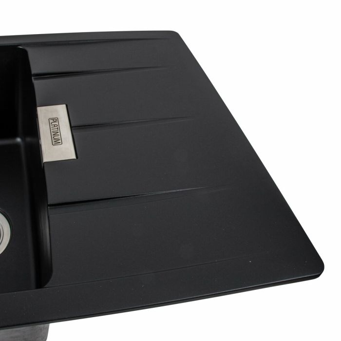 Гранітне миття для кухні Platinum 7850 ROMA матове (чорне), R