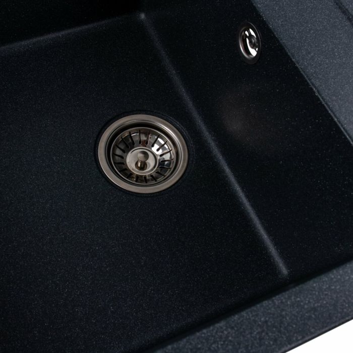 Гранітне миття для кухні Platinum 7950 Selena матова Антрацит, L