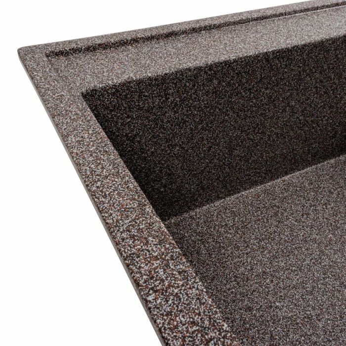 Гранитная мойка для кухни Platinum 7950 AZURIT матовый Микс