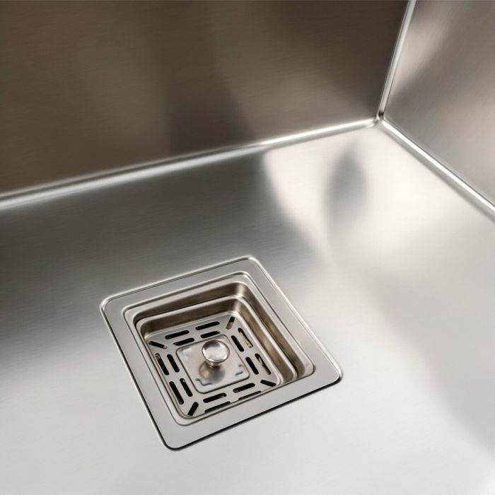Кухонна мийка 60*50 нержавіюча сталь Platinum Handmade з підставкою для ножів