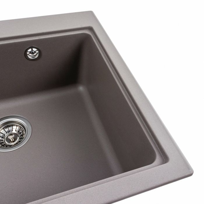 Гранитная мойка для кухни Platinum 5852 VESTA матовая Дюна