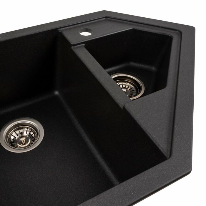 Гранитная мойка для кухни Platinum 9950 PANDORA матовый Морион