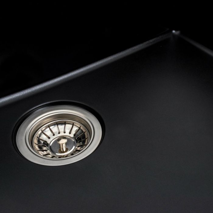 Гранитная мойка для кухни Platinum 7850 Bogema матовая (черная), ЦЕНТР