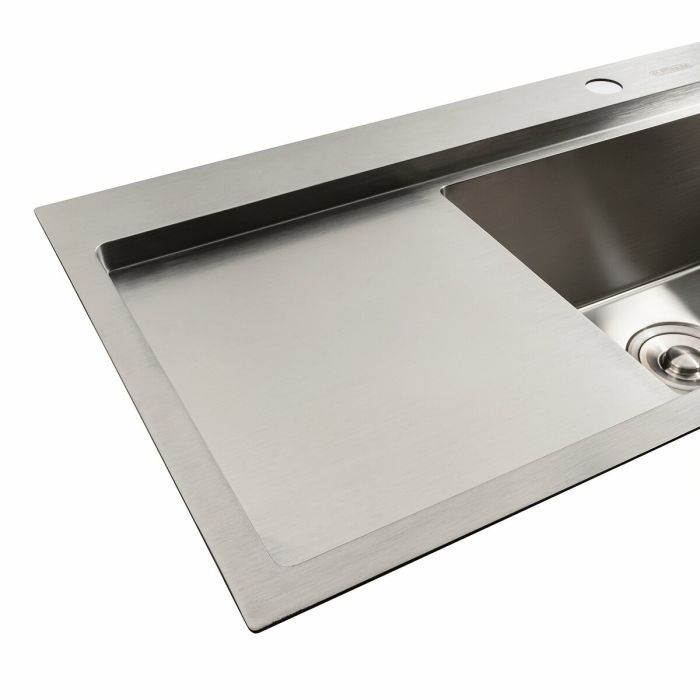 Кухонная мойка нержавейка 78*43 R Platinum Handmade (два отверстия, круглый сифон 3,0/0,8)