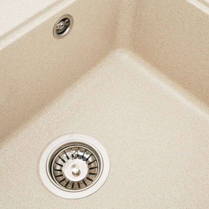 Гранітне миття для кухні Platinum 5852 VESTA матова Сафарі, Центр