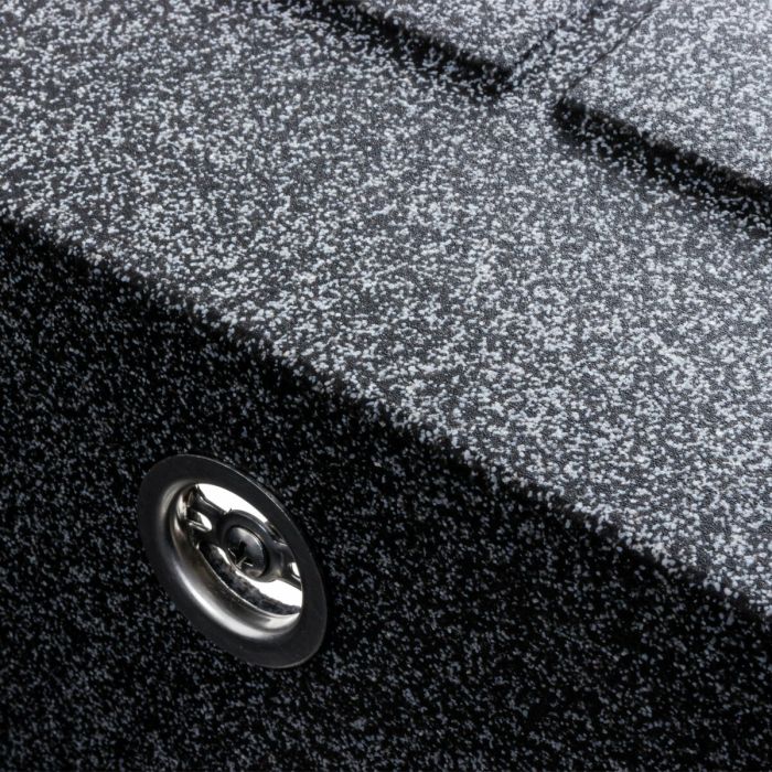 Гранитная мойка для кухни Platinum 6550 LOTOS матовый., R