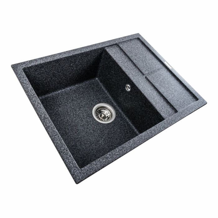 Гранитная мойка для кухни Platinum 6550 LOTOS матовый., R