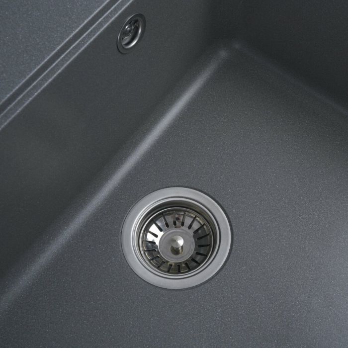 Гранітне миття для кухні Platinum 5852 VESTA матова Сірий мусон, ЦЕНТР