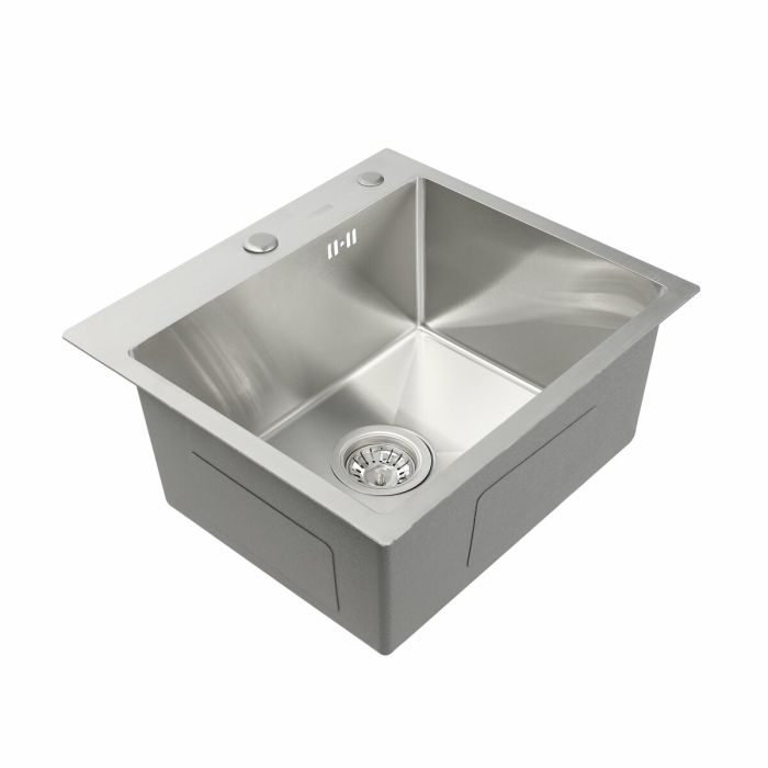 Кухонная мойка нержавейка 50*45 Platinum Handmade (сифон круглый, 3,0/0,8)