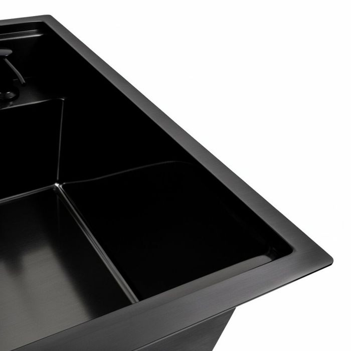 Кухонная мойка CM 50*50 скрытая PVD черная Platinum Handmade