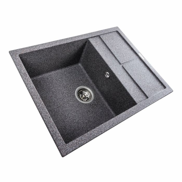 Гранітне миття для кухні Platinum 6550 LOTOS матовий Мікс, R