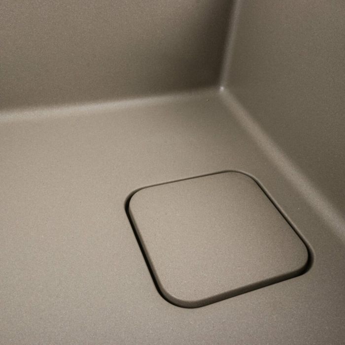 Гранитная мойка для кухни VALESO 7850 CUBE матовый Титан