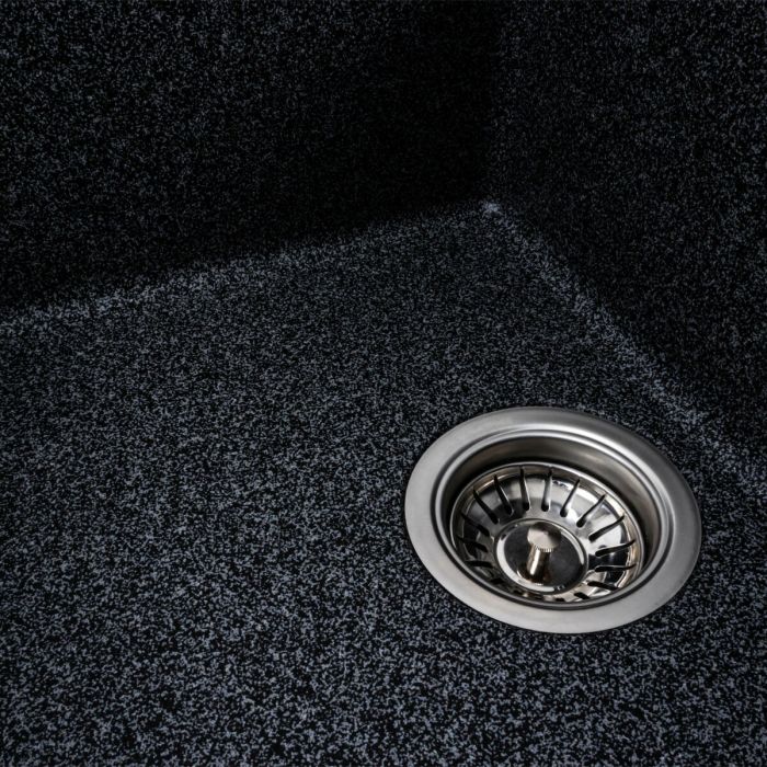 Гранитная мойка для кухни Platinum 6550 LOTOS матовый., L